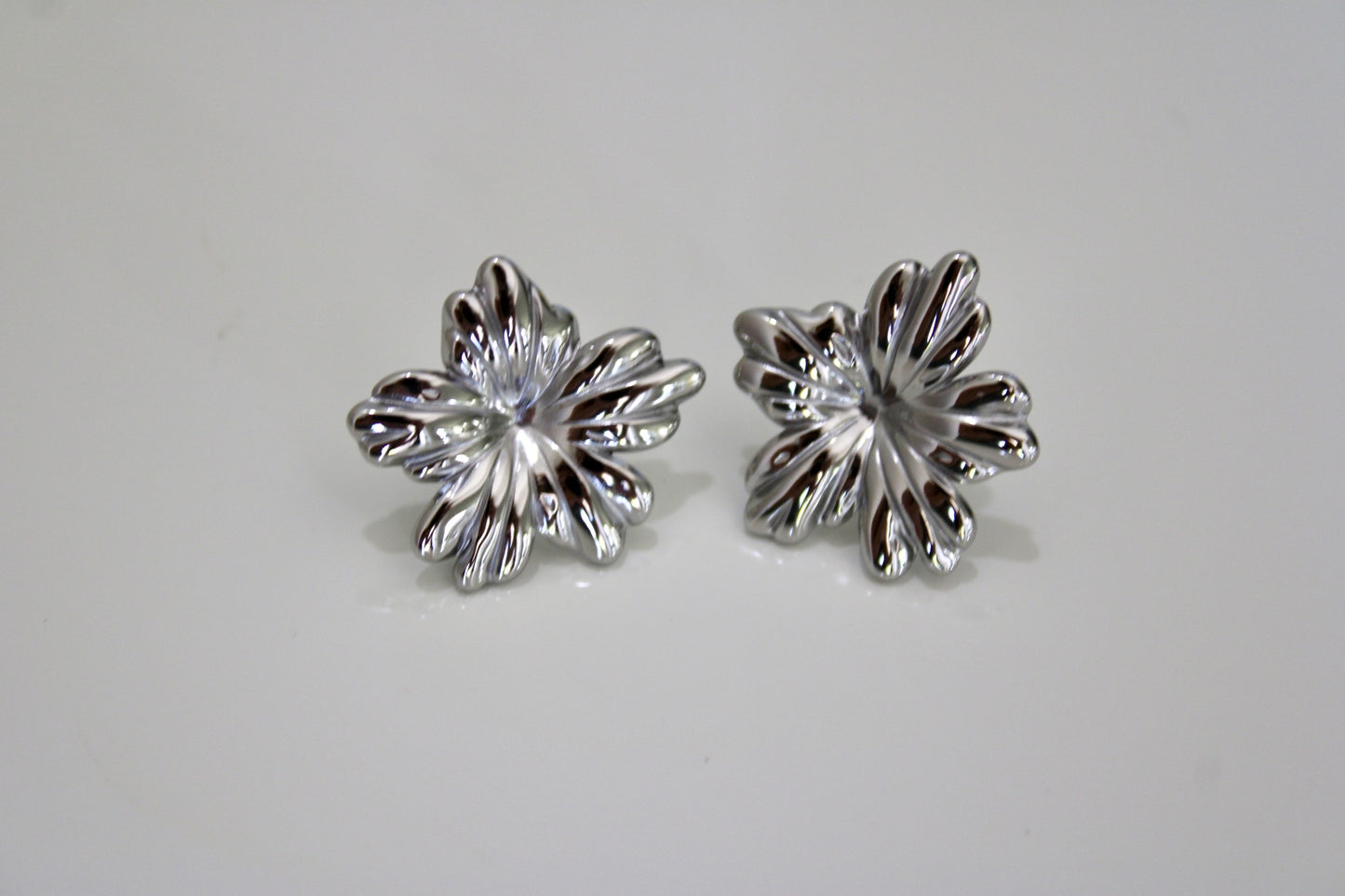 Silver Bloom Earrings