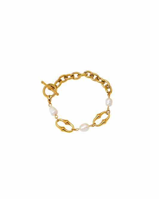 Golden Pearl Bracelet