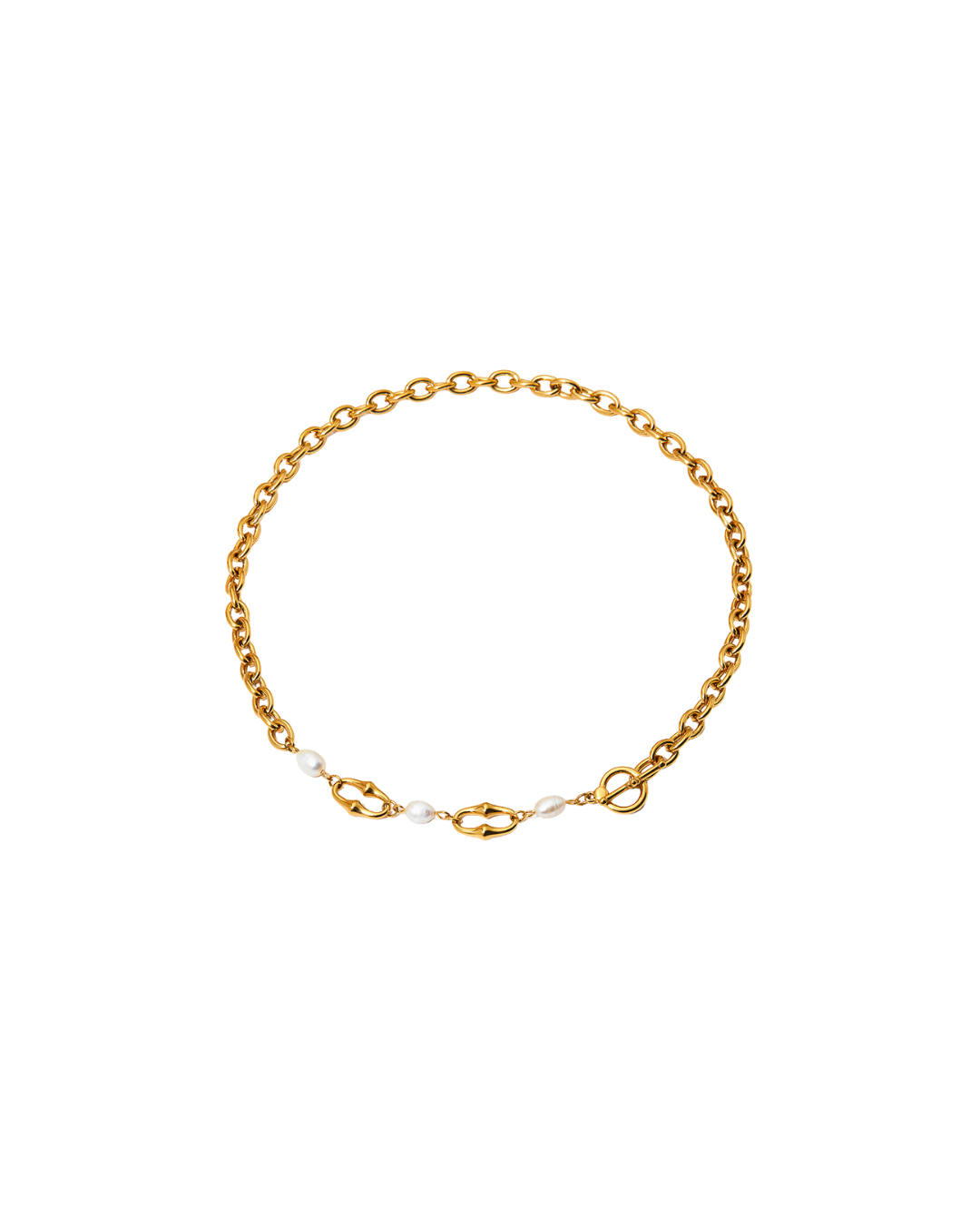 Golden Pearl Necklace