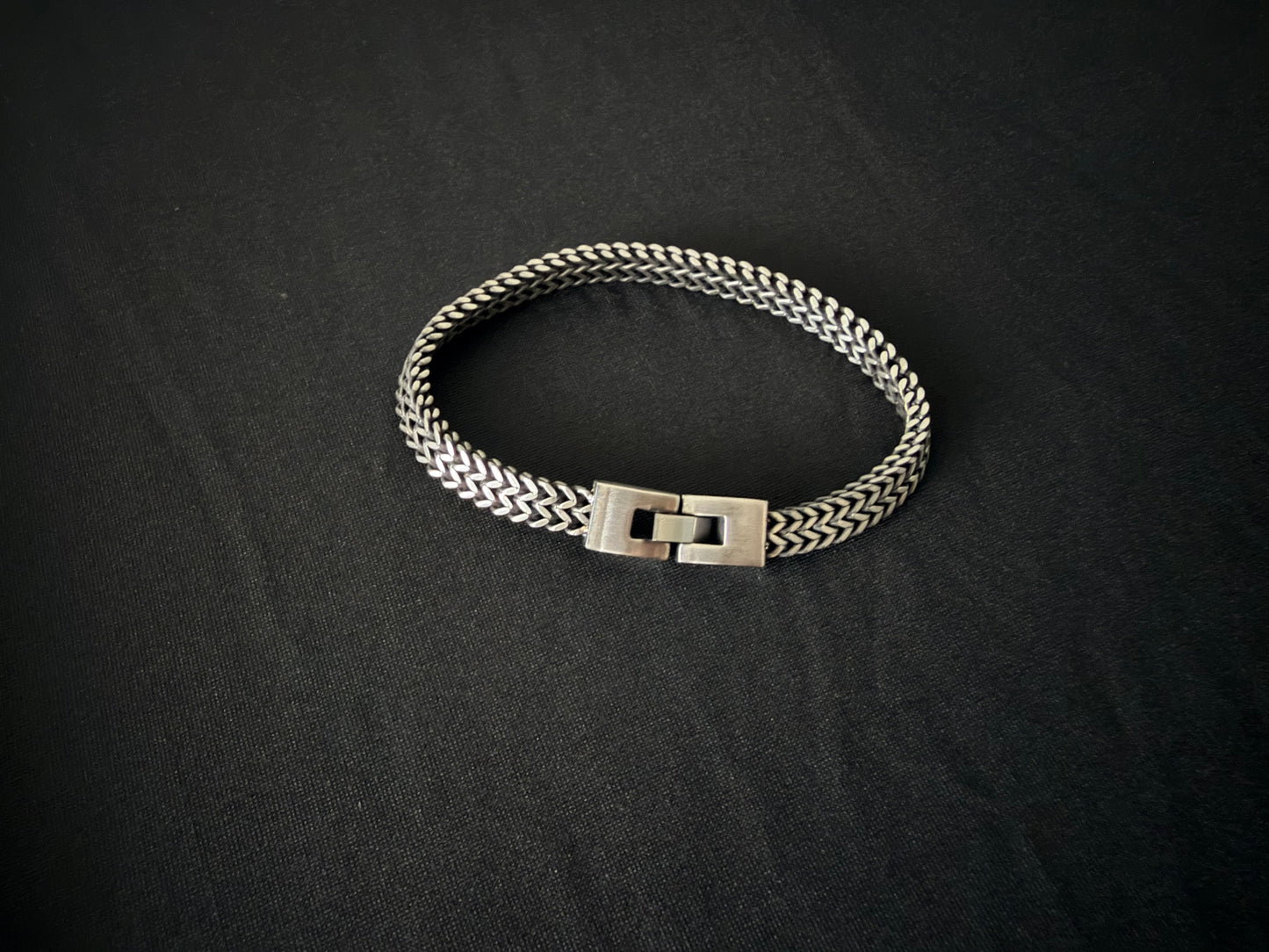 Modern Silver Mesh Bracelet