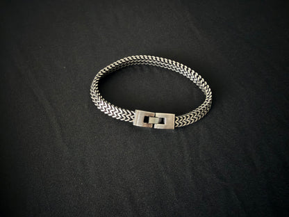 Modern Silver Mesh Bracelet