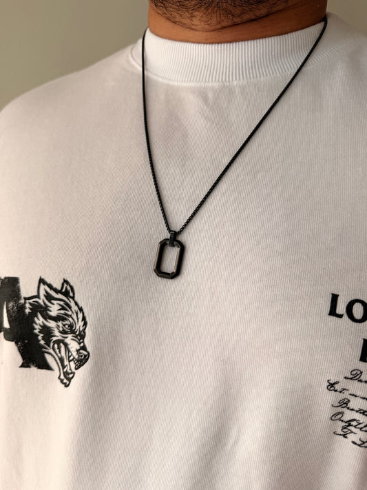 Minimalist Black Pendant Necklace