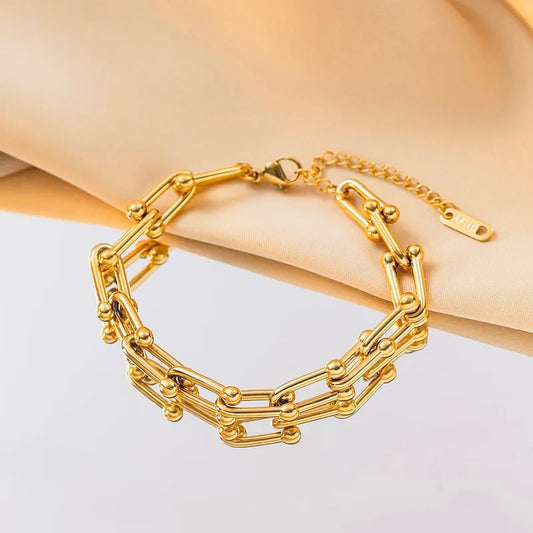 Gold Link Bracelet