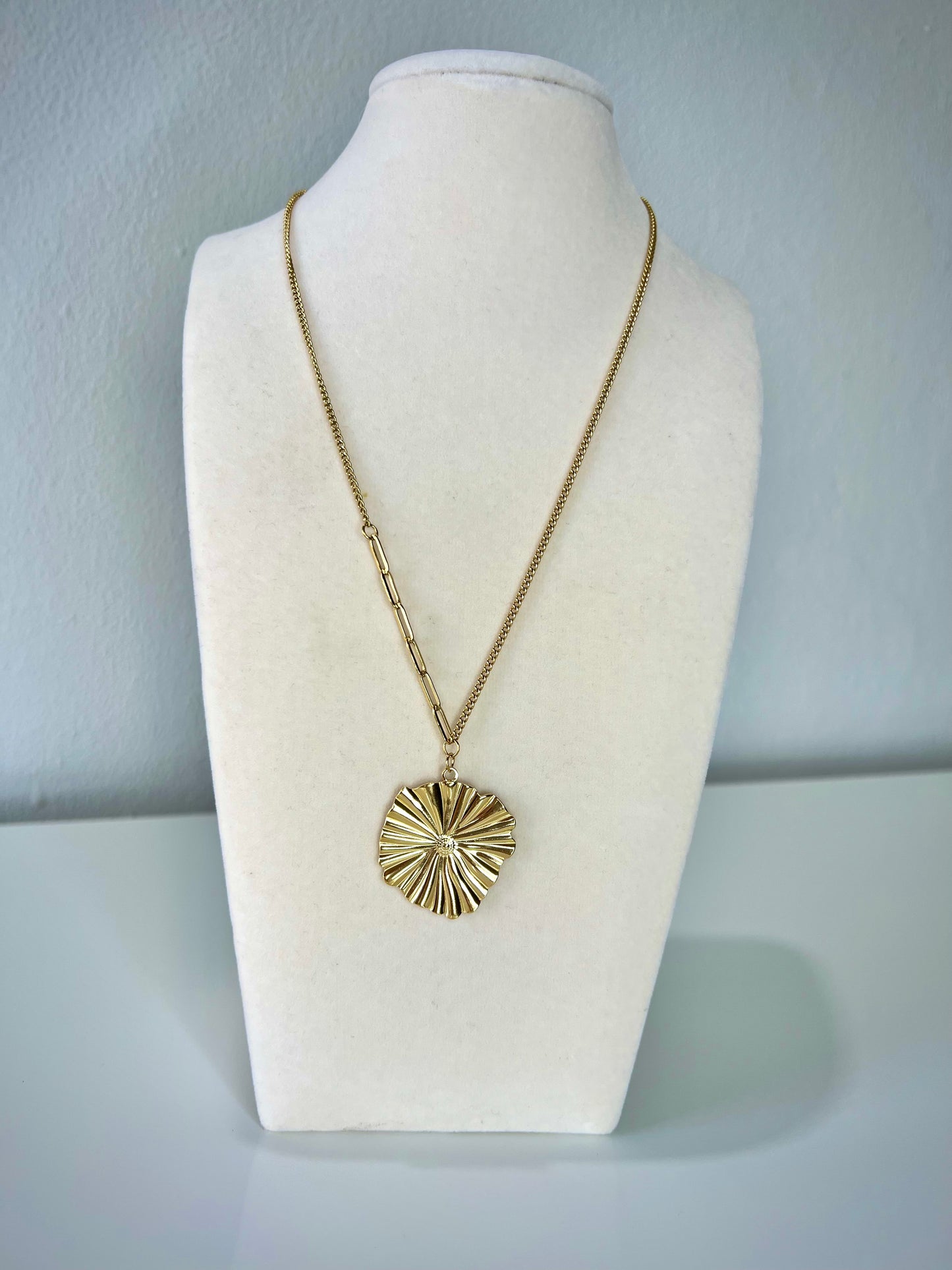 Sunflower Gold Necklace