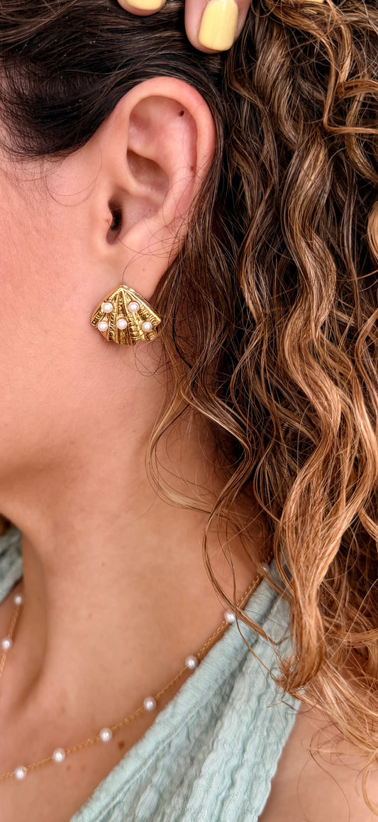 Pearl Shell Studs