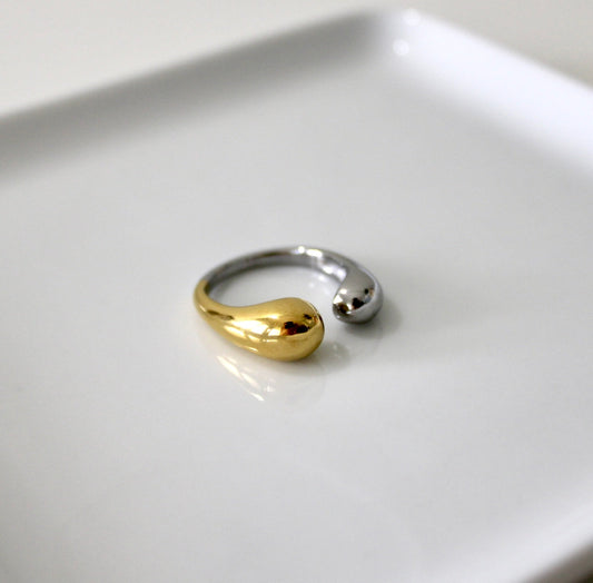 Double Tone Open Ring