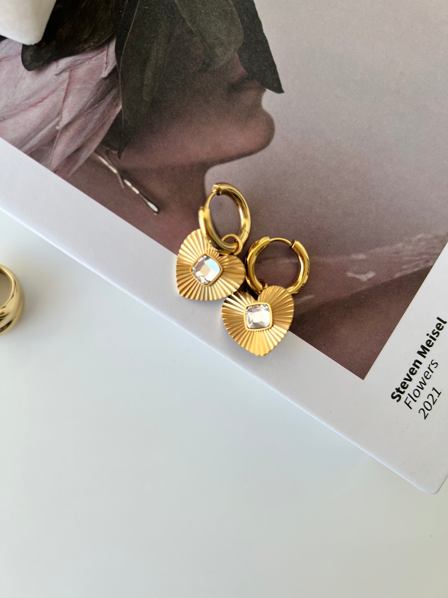 Golden Heart Earrings