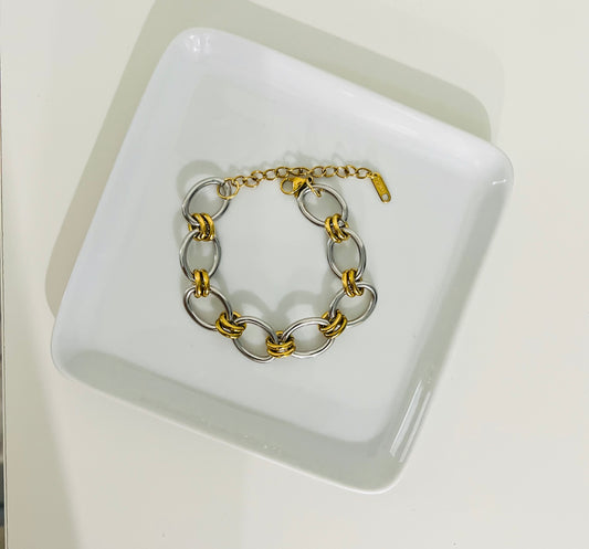 Ellie Two Tone Bracelet