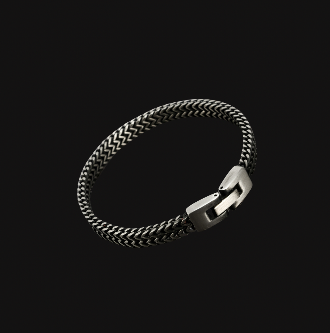 Modern Gunmetal Mesh Bracelet