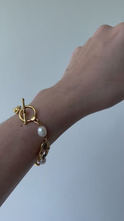 Golden Pearl Bracelet